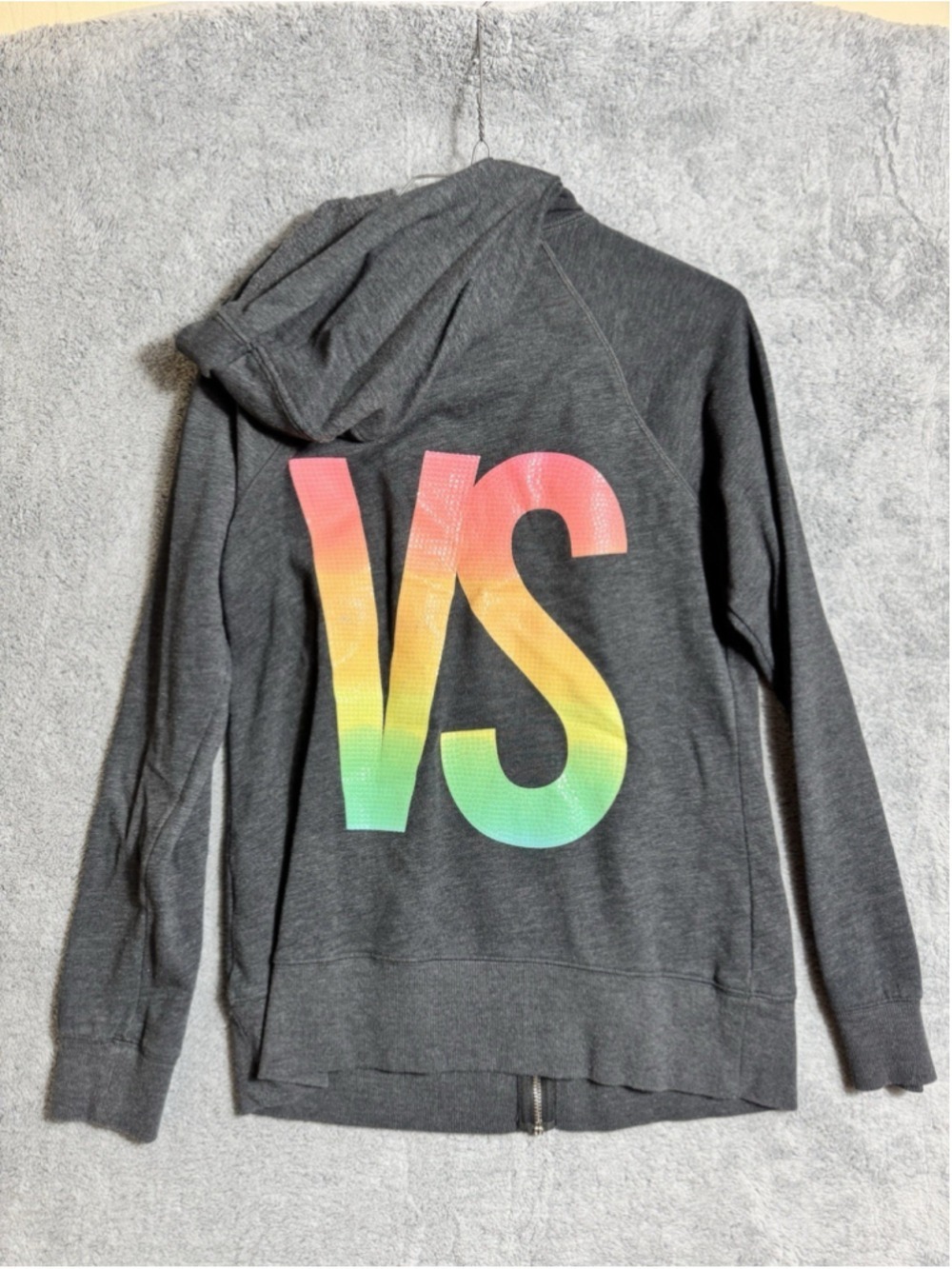 Y2K Victoria's Secret Supermodel Essentials Sequins Bling Hoodie Full Zip Medium